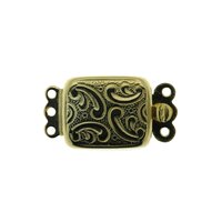 Box clasp, 3-row, slim version