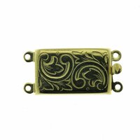 Box clasp, 2-row, slim version