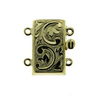 Box clasp, 2-row, wide version