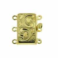 Box clasp, 3-row, wide version